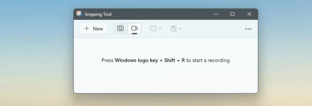 How to perform a basic screen recording with the Snipping Tool in Windows 11